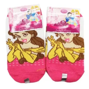 Disney's Beauty and the Beast Belle Kids Socks (2 Pairs, Size 4-6)