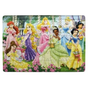 Disney Princess Sparkly Dresses Group Portrait Jigsaw Puzzle (60pc)