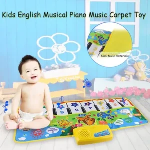 Kids English Musical Piano Music Carpet Play Mat Educational Electronic Toy