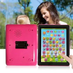 Tablet Pad Computer For Kid Children Learning English Educational Teach Toy Pink