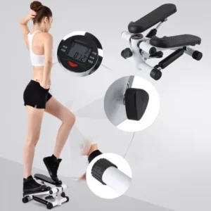 Hot Sale Household Multifunction Aerobic Fitness Step Air Stair Climber Stepper Exercise Machine Equipment Mini Treadmill, White