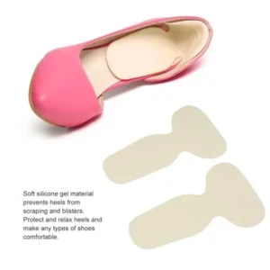 Hot Sale Upgraded Pair Soft Silicone Heel Cushion Protecting Feet Care Shoe Pad Foot Care(Beige)