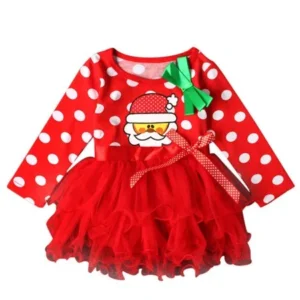 Binmer Toddler Kids Baby Girls Long Sleeve Clothes Christmas Party Pageant Tutu Dresses