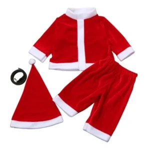 Toddler Kids Baby Boys Christmas Party Clothes Costume T-shirt+Pants+Hat Outfit