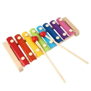 Colorful 8 Different Tones Hand Knock Wood Piano Kids Toy Xylophone Music Rhythm Learnin In Advance for Preschoolers and Toddlers,colorful
