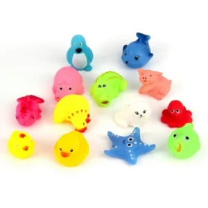 13pcs Different Squeaky Floating Animals Ocean Rubber Baby Bath Bathing Toys On Sale