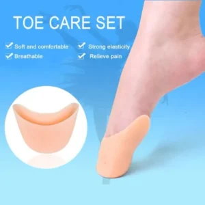 1 Pair Silicone Gel Toe Caps Soft Ballet Pointe Dance Athlete Shoe Pads Breathable Universal Pads For Girls Women Foot Care