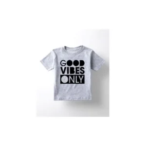 Good Vibes Only Retro Style Cool Kid Youth Tee