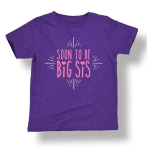 Soon To Be Big Sis Hearts Sisters Kids Hip Cool Trendy Novelty Cute Toddler Tee