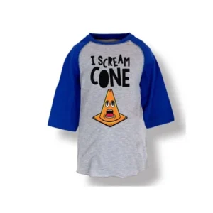 I Scream Cone Funny Kids Humor Cool Trendy Novelty Hip-Youth Raglan