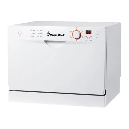 Magic Chef MCSCD6W3 - Dishwasher - freestanding - width: 21.7 in - depth: 20.4 in - height: 17.2 in