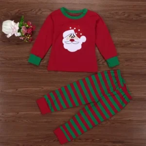 Infant Baby Boys Girls Father Christmas T-shirt Tops+Pants Outfits Clothes 90