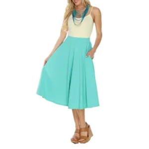 Women's Flared Midi Skirt