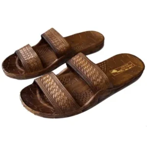 Hawaii Brown and Black Jesus Sandals for Kids, Boys and Girls Footwear, Children Sandal Run 2 Size Smaller than US Size.