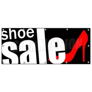 48"x120" SHOE SALE BANNER SIGN store shoes clearance signs athletic