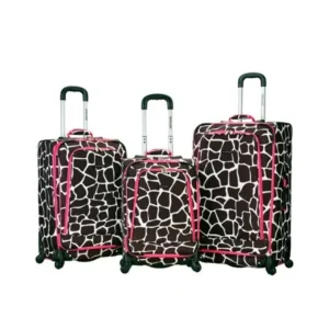 Rockland Luggage Fusion 3-Piece Softside Expandable Spinner Luggage Set