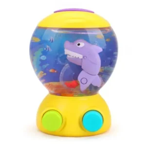 Kids Shark Water Game Machine Ocean World Learning Toy for Baby Toddler cute small plastic child toy shark,yellow