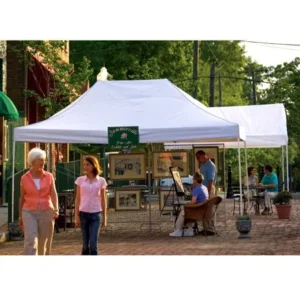 10' x 15' Pro Pop-up Canopy Straight Leg, White Cover