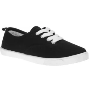Faded Glory Girls' Lace-Up Canvas Casual Shoe