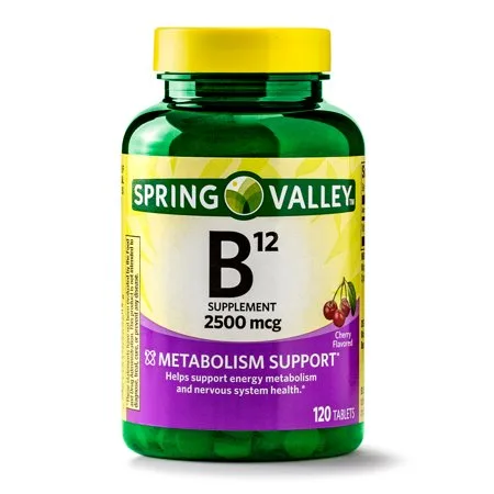 Spring Valley Vitamin B12 Tablets, 2500 mcg, 120 Ct