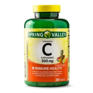 Spring Valley Vitamin C Chewable Tablets, Tropical Fruit, 500mg, 200 Ct