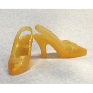 "Doll Shoes Yellow Slingbacks fits Barbie and 11 1/2 "" Doll"