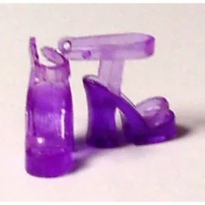 "Doll Shoes Purple Jelly fits Barbie and 11 1/2 "" Doll"