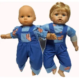 doll clothes for boy and girl twins american print
