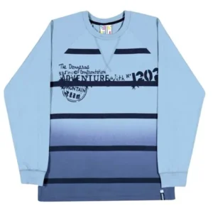 Tween Boys Long Sleeve Shirt Striped Graphic Tee Pulla Bulla Sizes 10-16 Years