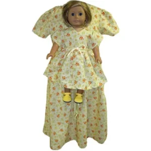 matching girls and doll clothes size 4 yellow dress - on sale