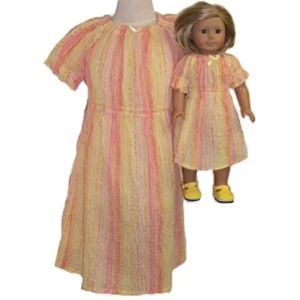 Doll Clothes Superstore Matching Girls Dolls Clothes Crinkle Dress Size 4 - ON SALE