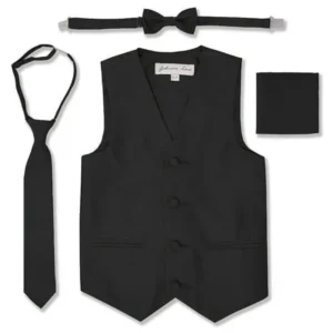 Johnnie Lene Boys Formal Dupioni Tuxedo Vest Set JL34