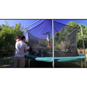 DNP - BouncePro by Sportspower 15' Trampoline and Enclosure Combo with Electron Shooter Game (Box 1 of 2)