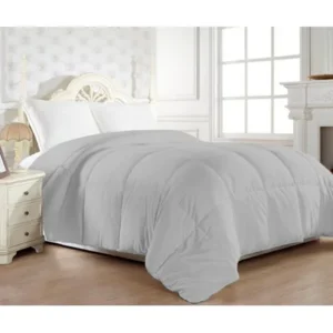 Comforter Duvet Insert Grey - Down Alternative Comforter, Hypoallergenic, Plush Siliconized Fiberfill, Box Stitched, Protects Against Dust: Queen