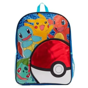 Pokemon Boys' Pokeball Pocket 16 Inch Backpack