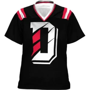 ProSphere Girls' Davidson College Goal Line Football Fan Jersey