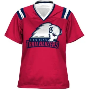 ProSphere Girls' Dixie State University Goal Line Football Fan Jersey