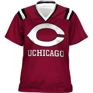 ProSphere Girls' University of Chicago Goal Line Football Fan Jersey