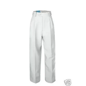 Boy Kid Formal Wear Wedding Party Uniform School Pants White + Free Belt 4 5 6 7