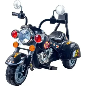 3 Wheel Chopper Trike Motorcycle for Kids, Battery Powered Ride On Toy by Lil' Rider â€“ Ride on Toys for Boys and Girls, Toddler and Up - Black