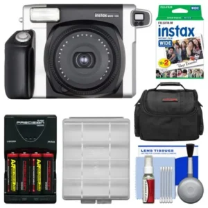 Fujifilm Instax Wide 300 Instant Film Camera with 20 Wide Twin Prints + Case + Batteries & Charger + Kit