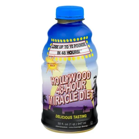 Hollywood 48-Hour Miracle Diet Detox Weight Loss Supplement, 32.0 Fl oz