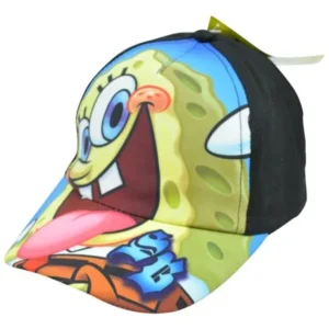 Sponge Bob Squarepants Hat Cap Kids Youth Boys Nick Junior Jr Nickelodeon Black