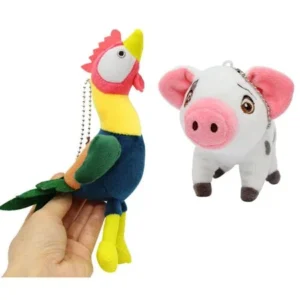 2-Pack Moana Movie Character Pua Pig Hei Hei Plush Doll Small Figure Toys Chrismas Gifts for Kids Boys Girls