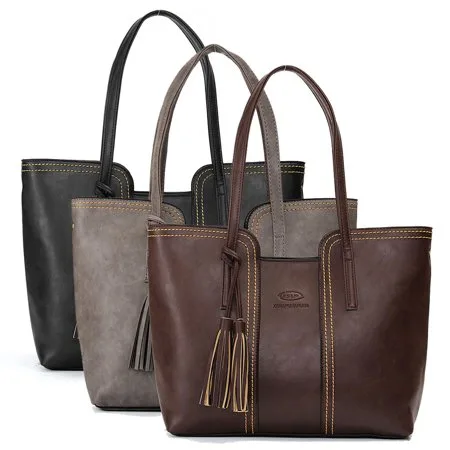 Fashion New Lady Women PU Leather Handbag Shoulder Bags Tote Purse Messenger Bag