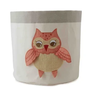 Orange Owl Small Waterproof Storage Bin