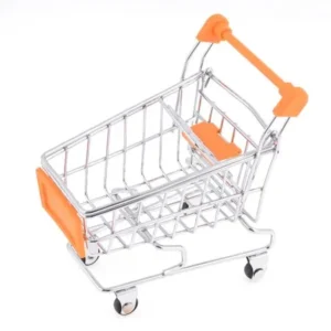 Ornament size -Shopping Cart Model Toy Container for