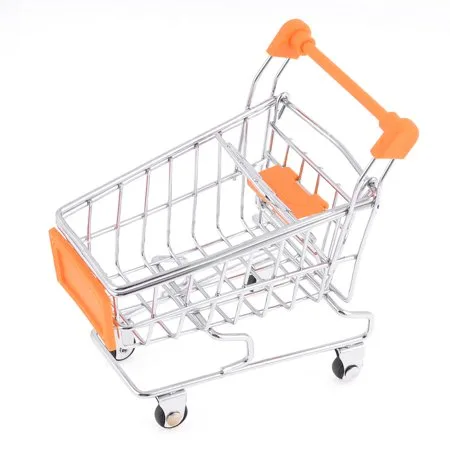 Ornament size -Shopping Cart Model Toy Container for