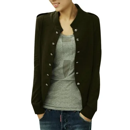 Juniors Double Breasted Long Sleeve Casual Autumn Blazer Coat (Size S / 3)