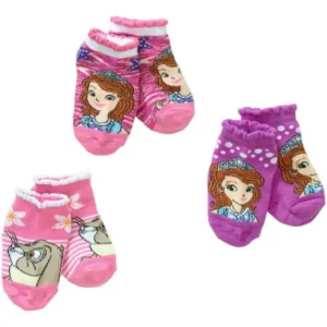 Sofia The First Princess Toddler Girl Quarter Socks, 3-Pack